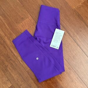 NWT LULULEMON WUNDER TRAIN HIGH-RISE TIGHT 25" College Purple 6